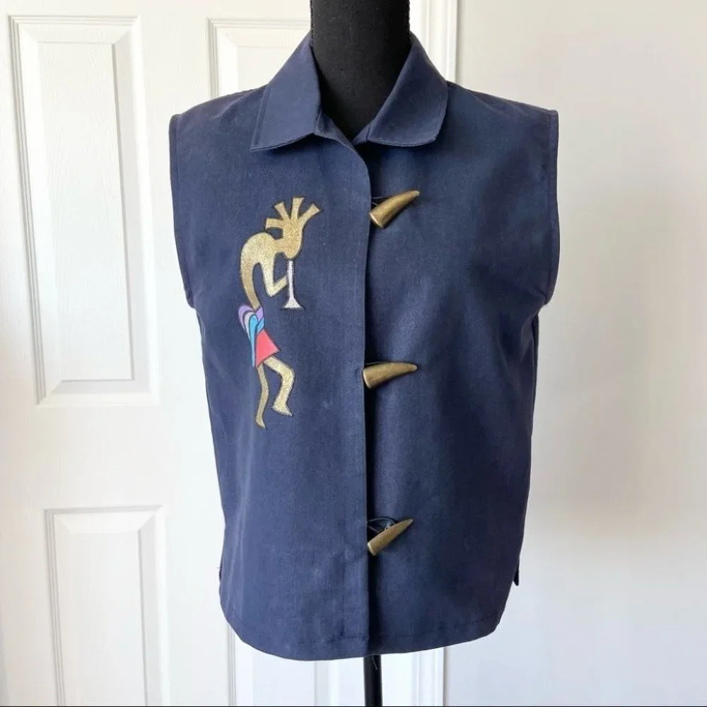 Vintage Made In Canada Tribal Style Vest